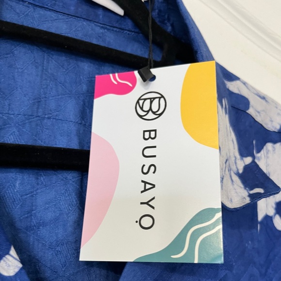 BUSAYO Obi Front-Zip Batik Jumpsuit with Pockets - Picture 12 of 15